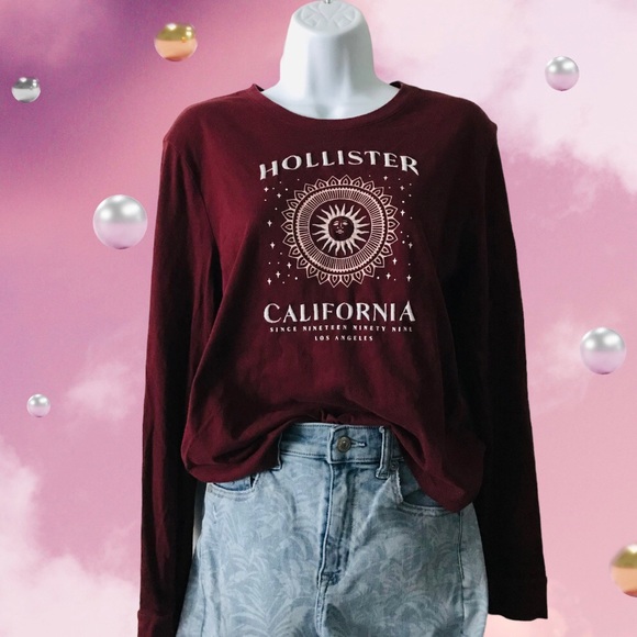 Hollister Tops - Abercrombie by Hollister Embroidered Long Sleeve